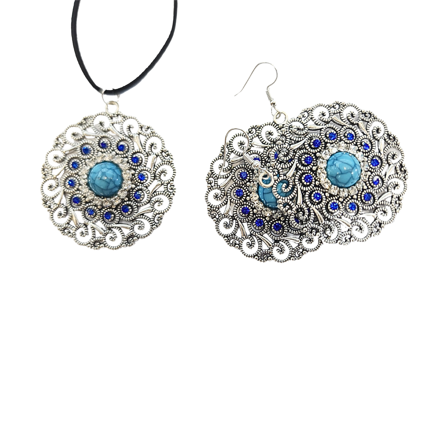 Uzbek national necklace and earrings