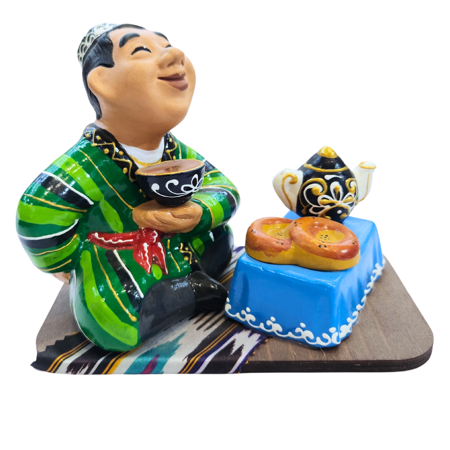 Uzbek national ceramic statuette