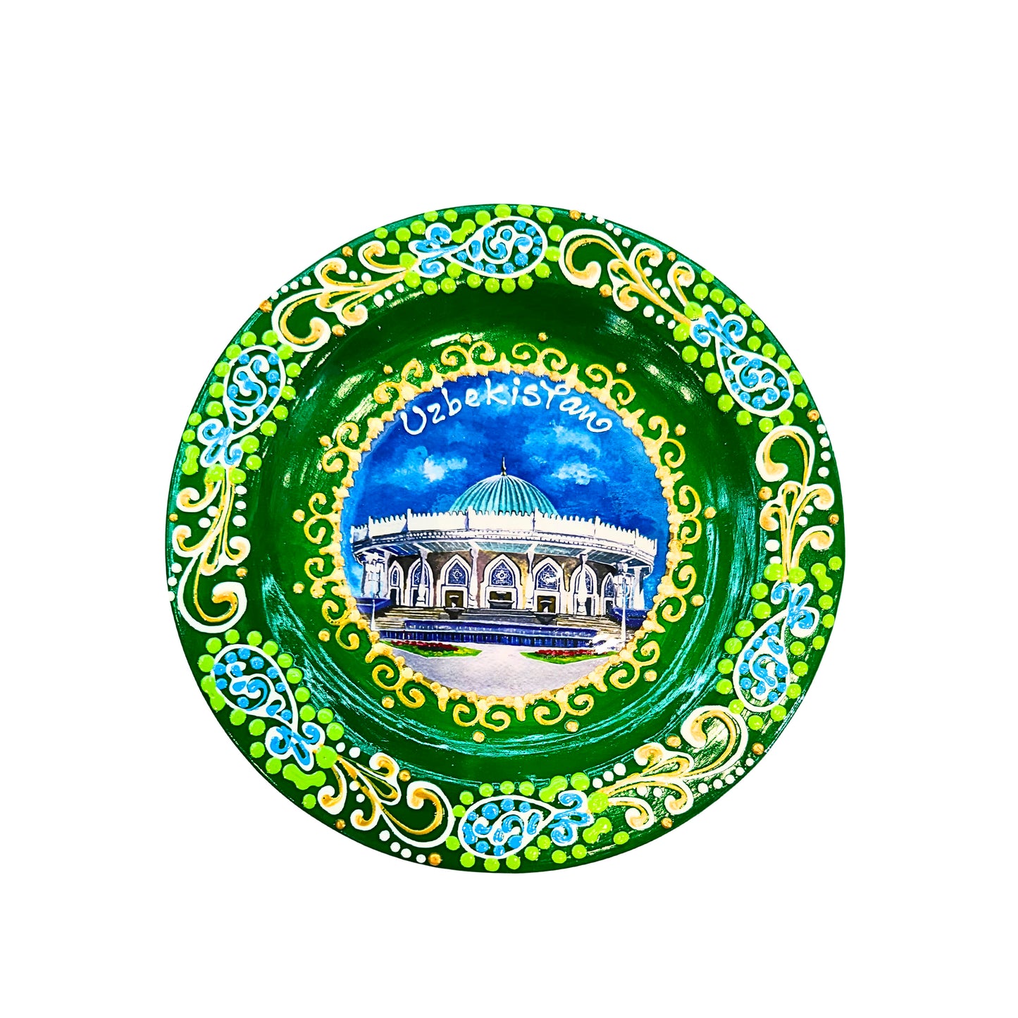 Uzbek national ceramic plate